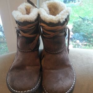 UGG Kids Brown Boots with Cream Lining